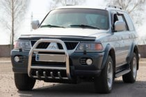 Mitsubishi Pajero Sport 1996-2007 Bull Bar QT007 (Stainless Steel) photo 3