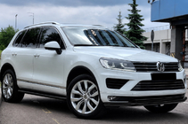 Volkswagen Touareg 2010-2018 Front bull bar ST014 Black (stainless steel) photo 1