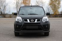 Nissan X-trail T31 2007-2014 Front bull bar ST014 Black (stainless steel) photo 3