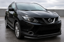 Nissan Qashqai 2014-2021 Front bull bar ST014 Black (stainless steel) photo 1