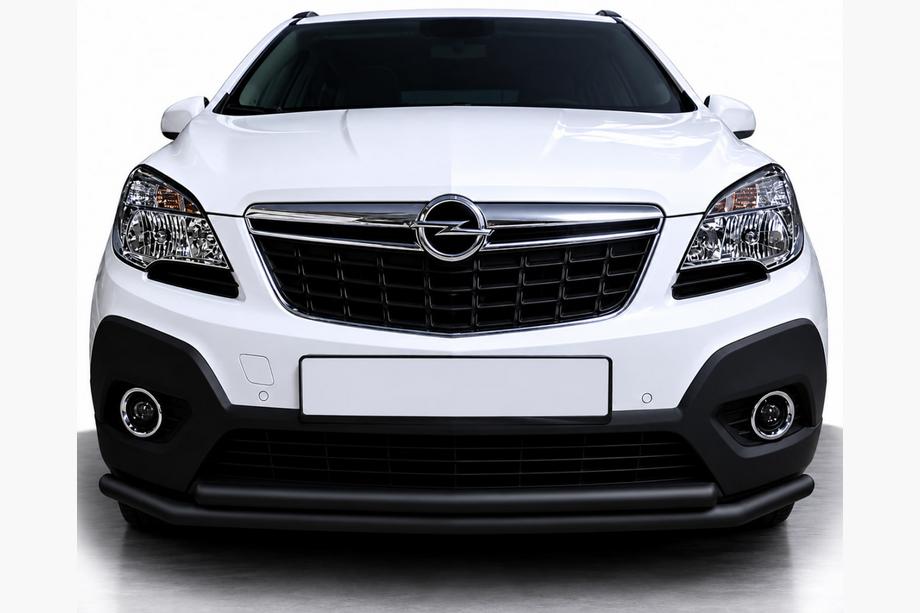 Opel Mokka 2012-2021 Front bull bar ST014 Black (stainless steel) Image