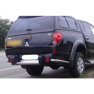 Rear Corner Bars AK003 (2 pcs, stainless steel) Mitsubishi L200 2006-2015 photo 3