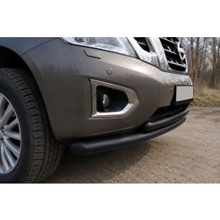 Front bull bar ST014 Black (stainless steel) photo 1