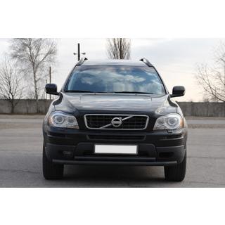 Front bull bar ST014 Black (stainless steel) Volvo XC90 2002-2014 photo 1