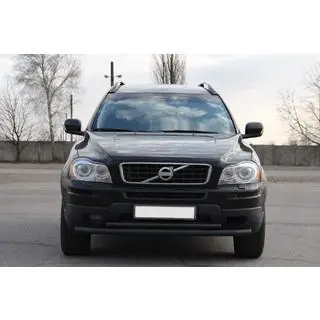 Front bull bar ST014 Black (stainless steel) Volvo XC90 2002-2014 photo 1