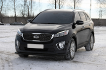 Kia Sorento III UM 2014-2020 Front bull bar ST014 60/42 mm Black (stainless steel) photo 2