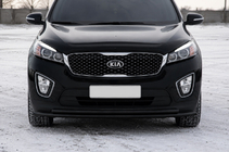 Kia Sorento III UM 2014-2020 Front bull bar ST014 60/42 mm Black (stainless steel) photo 4