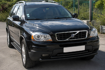 Volvo XC90 2002-2014 Front bull bar ST014-2 Black (stainless steel) photo 3