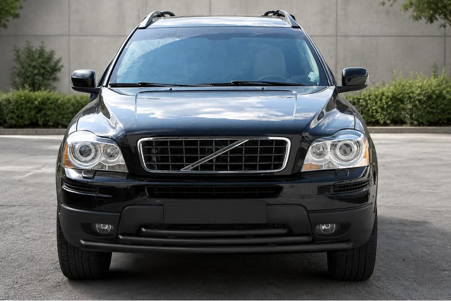 Volvo XC90 2002-2014 Front bull bar ST014-2 Black (stainless steel) Image