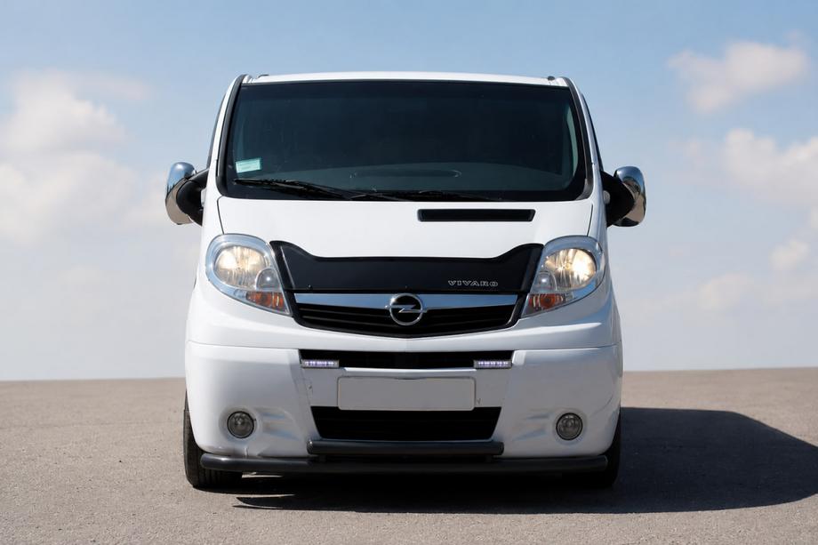 Nissan Primastar 2002-2014 Front bull bar ST014/2 Black (stainless steel) Image