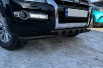 Mitsubishi Pajero Wagon IV 2006-2021 Front bull bar ST015 Black (stainless steel) photo 4