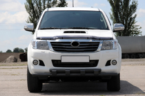 Toyota Hilux 2006-2015 Front bull bar ST015 Black (stainless steel) photo 1