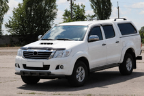 Toyota Hilux 2006-2015 Front bull bar ST015 Black (stainless steel) photo 2