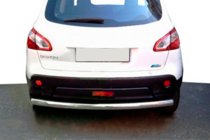 Nissan Qashqai 2007-2010 Rear bar straight (stainless steel) photo 2