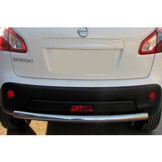 Rear bar straight (stainless steel) Nissan Qashqai 2007-2010 photo 1