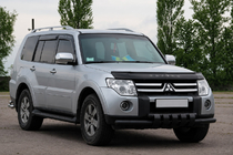 Mitsubishi Pajero Wagon III 1999-2006 Front bull bar ST015 Black (stainless steel) photo 3