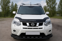 Nissan X-trail T31 2007-2014 Front bull bar ST015 Black (stainless steel) photo 1