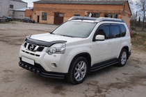 Nissan X-trail T31 2007-2014 Front bull bar ST015 Black (stainless steel) photo 2