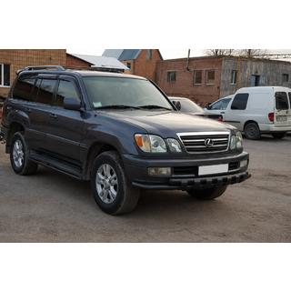 Front bull bar ST015 Black (stainless steel) Lexus LX470 1998-2007 photo 2
