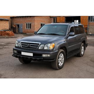 Front bull bar ST015 Black (stainless steel) Lexus LX470 1998-2007 photo 3