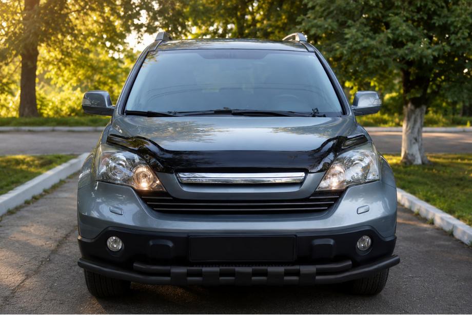 Honda CRV 2007-2011 Front bull bar ST015 Black (stainless steel) Image