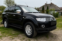 Mitsubishi Pajero Sport 2008-2015 Front bull bar ST015 Black (stainless steel) photo 2