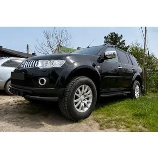 Front bull bar ST015 Black (stainless steel) photo 1