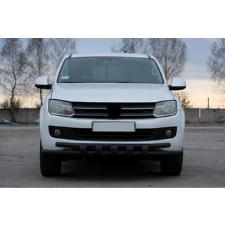 Front bull bar ST015 Black (stainless steel) photo 1