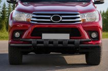 Toyota Hilux 2015- Front bull bar ST015 Black (stainless steel) photo 1