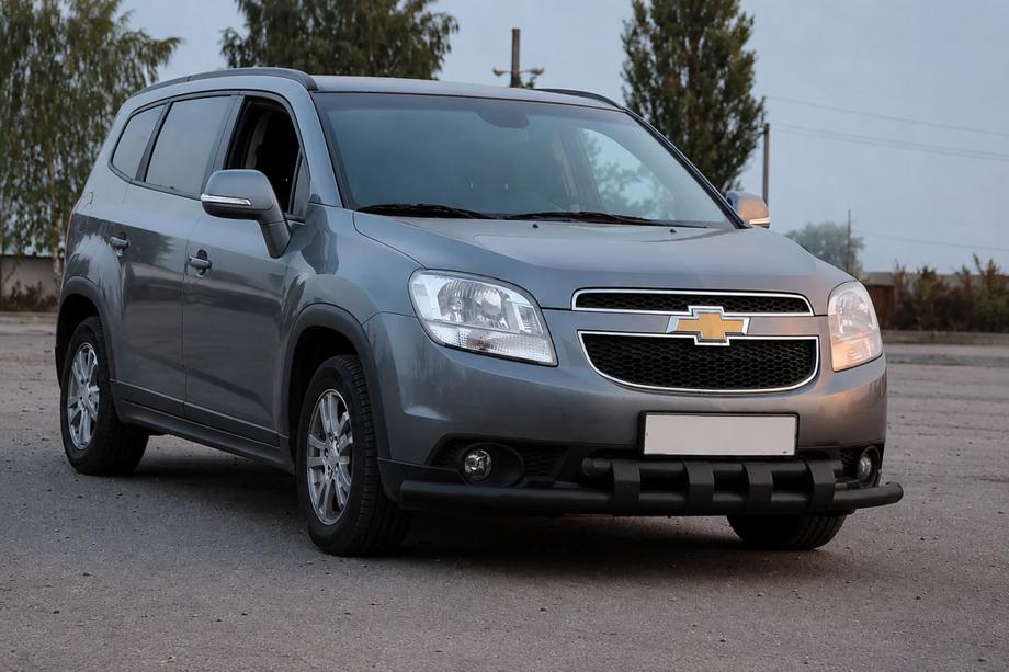 Chevrolet Orlando 2010-2018 Front bull bar ST015 Black (stainless steel) Image