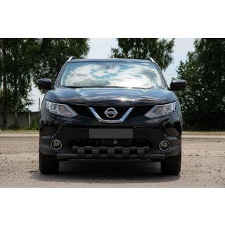 Front bull bar ST015 Black (stainless steel) Nissan Qashqai 2014-2021 photo 1