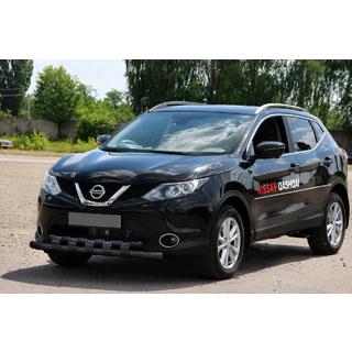 Front bull bar ST015 Black (stainless steel) Nissan Qashqai 2014-2021 photo 2