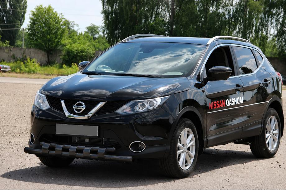 Nissan Qashqai 2014-2021 Front bull bar ST015 Black (stainless steel) Photo 2