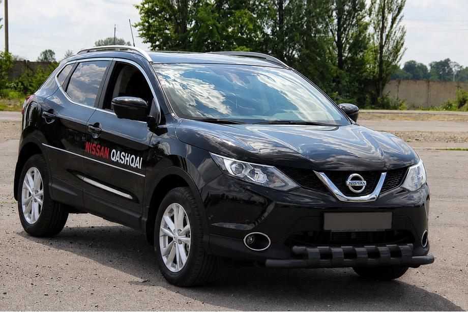 Nissan Qashqai 2014-2021 Front bull bar ST015 Black (stainless steel) Photo 3