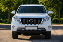 Toyota Land Cruiser Prado 150 2009-2023 Front bull bar ST015 Black (stainless steel) photo 1