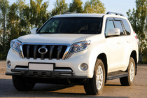 Toyota Land Cruiser Prado 150 2009-2023 Front bull bar ST015 Black (stainless steel) photo 2