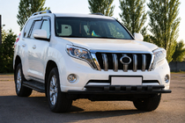 Toyota Land Cruiser Prado 150 2009-2023 Front bull bar ST015 Black (stainless steel) photo 3