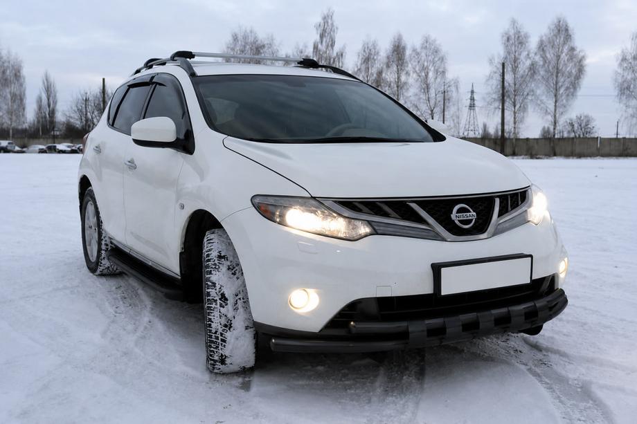 Nissan Murano 2008-2014 Front bull bar ST015 Black (stainless steel) Image