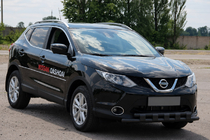 Nissan Qashqai 2007-2010 Front bull bar ST015 Black (stainless steel) photo 3