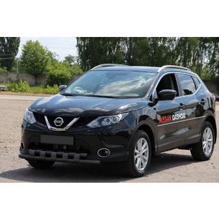 Front bull bar ST015 Black (stainless steel) Nissan Qashqai 2007-2010 photo 1