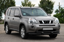 Nissan X-trail T31 2007-2014 Front bull bar ST015/2 Black (stainless steel) photo 1