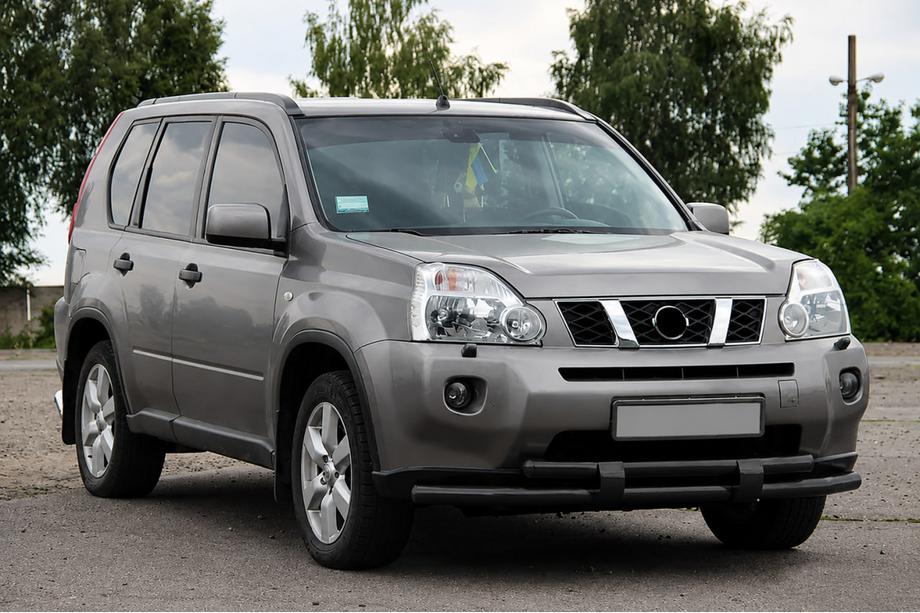 Nissan X-trail T31 2007-2014 Front bull bar ST015/2 Black (stainless steel) Image