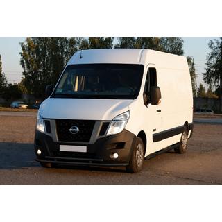 Front bull bar ST016 Black (stainless steel) Opel Movano 2010-2021 photo 3