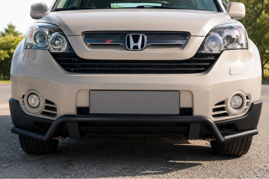 Honda CRV 2007-2011 Front bull bar ST016 Black (stainless steel) Image