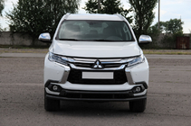 Mitsubishi Pajero Sport 2015- Front bull bar ST016 Black (stainless steel) photo 3