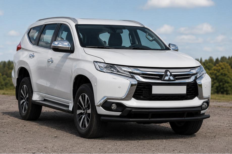 Mitsubishi Pajero Sport 2015- Front bull bar ST016 Black (stainless steel) Image
