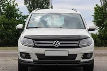 Volkswagen Tiguan 2007-2016 Front bull bar ST016 Black (stainless steel) photo 1