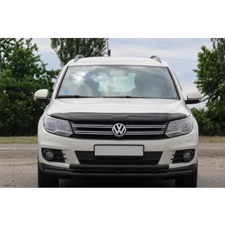 Front bull bar ST016 Black (stainless steel) Volkswagen Tiguan 2007-2016 photo 1