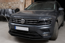 Volkswagen Tiguan 2016-2023 Front bull bar ST016 Black (stainless steel) photo 3