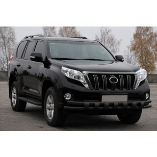 Front bull bar ST016-2 Black (stainless steel) Toyota Land Cruiser Prado 150 2009-2023 photo 3